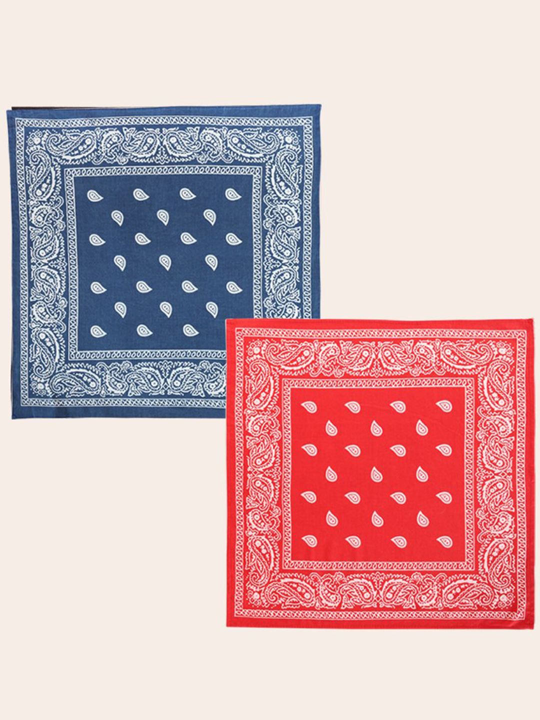 Ravaiyaa Unisex Pack Of 2 Paisley Printed Pure Cotton Bandana-picture-24