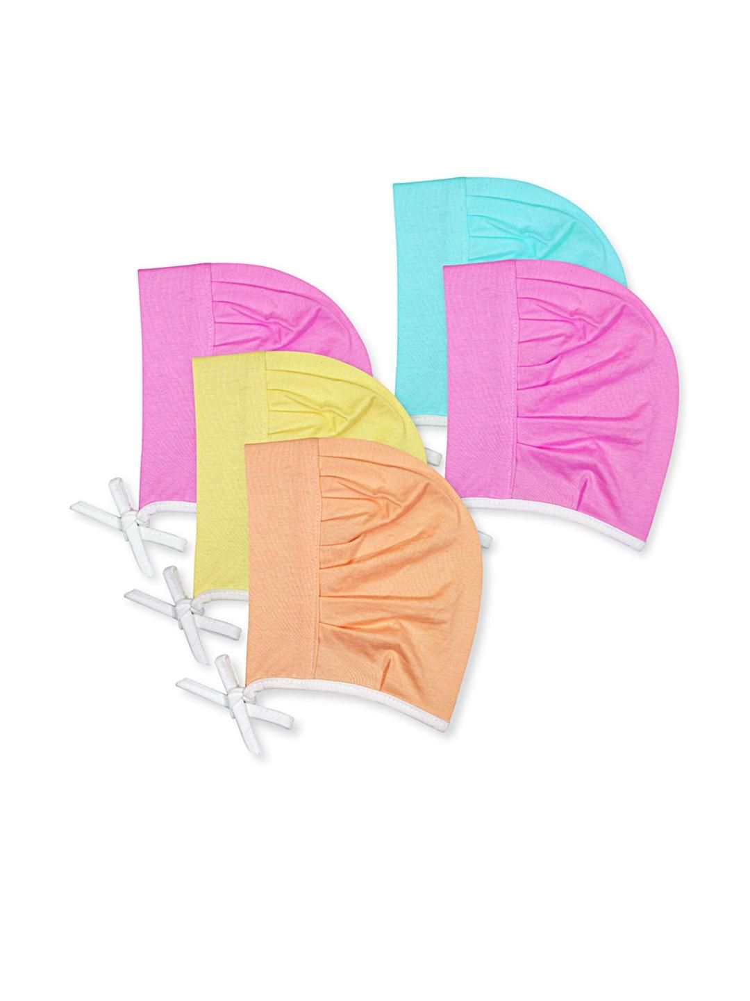 KIDSKA Kids Set Of 5 Solid Beanie-picture-19