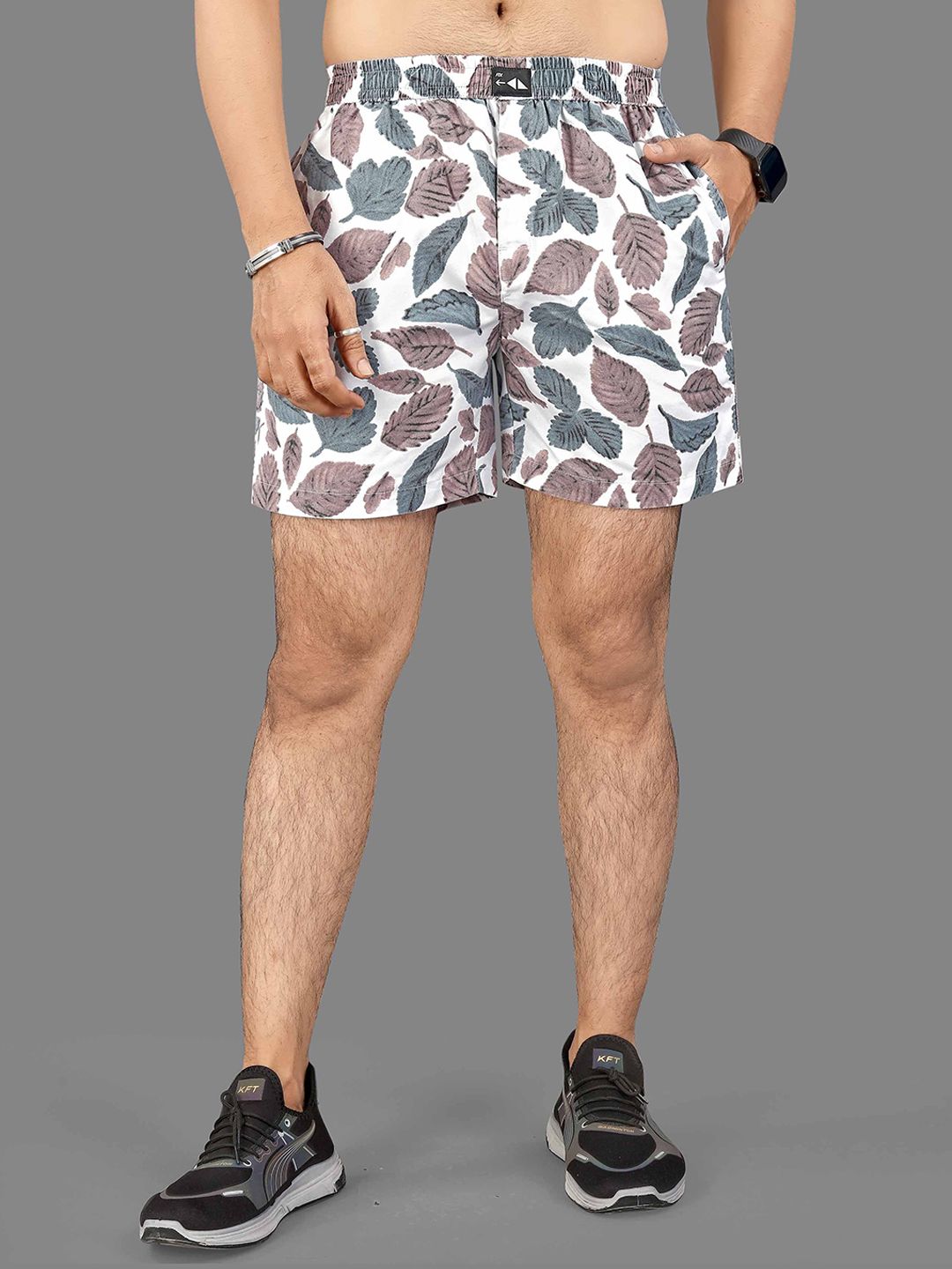 FTX Men Floral Printed Fashion Shorts-picture-37