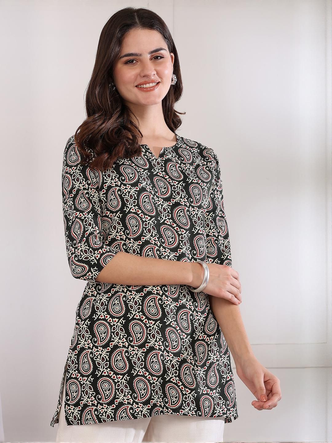 moda rapido Women Printed Regular Straight Kurti Pack Of-1-picture-57