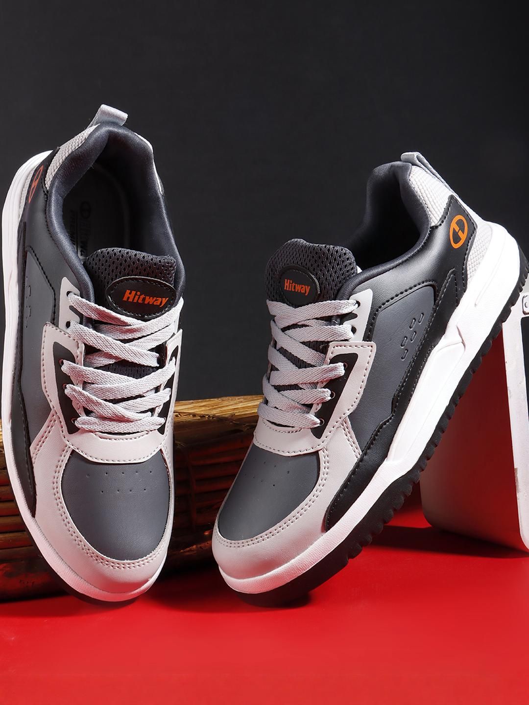 HITWAY Men Grey Casual Shoes-picture-28