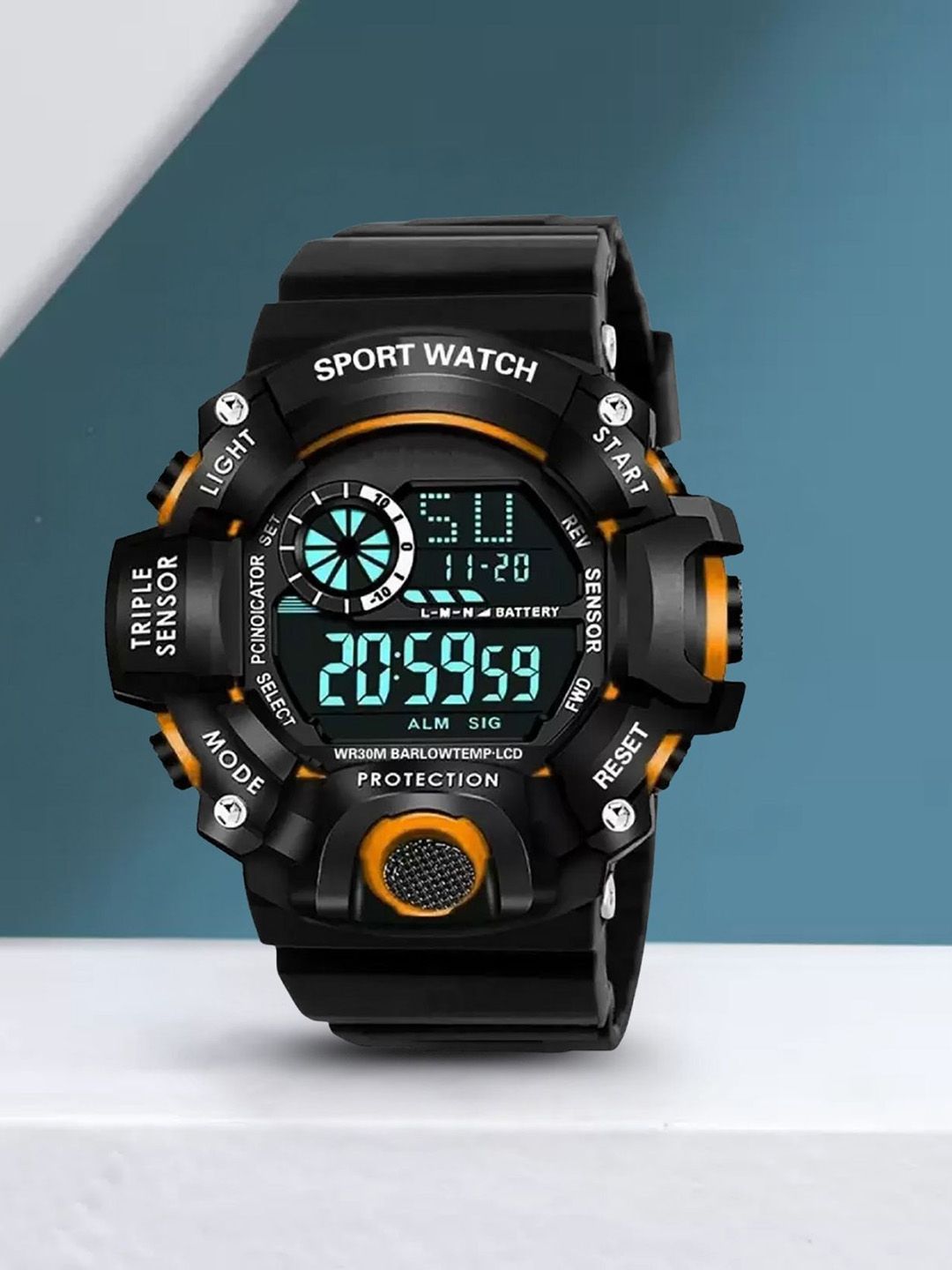 SELLORIA Men Dial & Straps Digital Multi Function Watch G_Shck_Orange-image-40