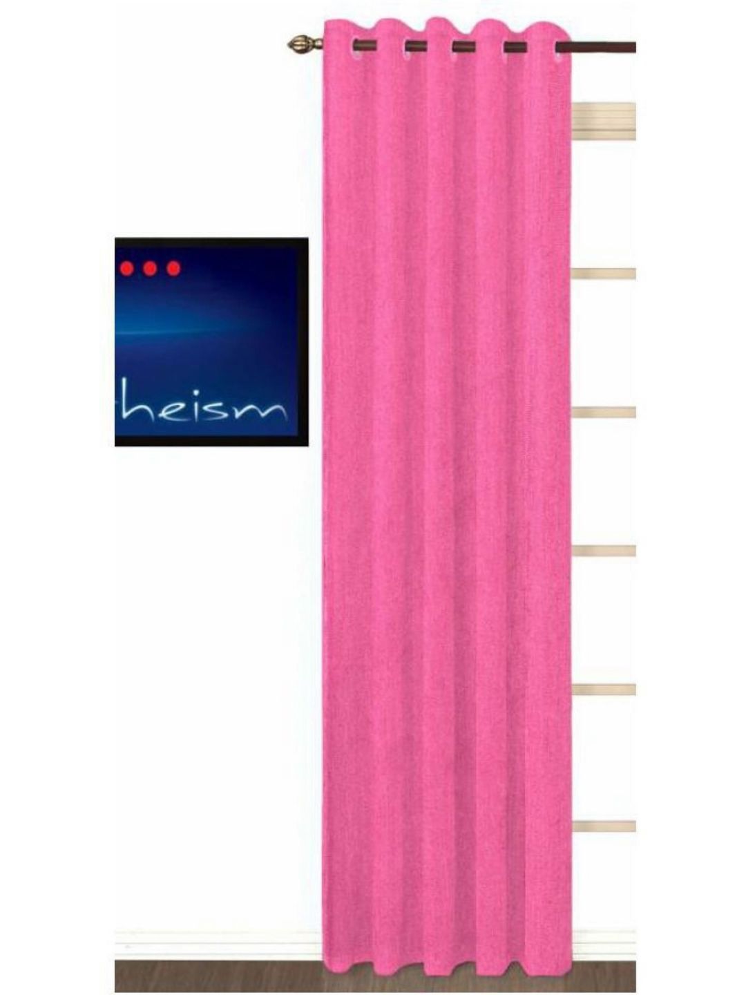 BELLA TRUE Pink Room Darkening Door Curtain-image-12