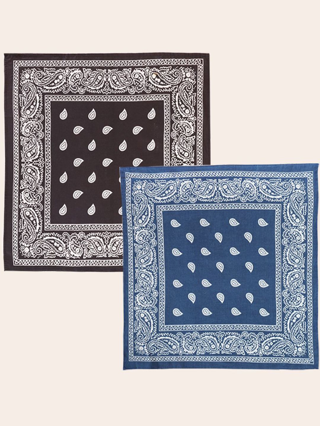 Ravaiyaa Unisex Pack Of 2 Paisley Printed Pure Cotton Bandana-picture-52