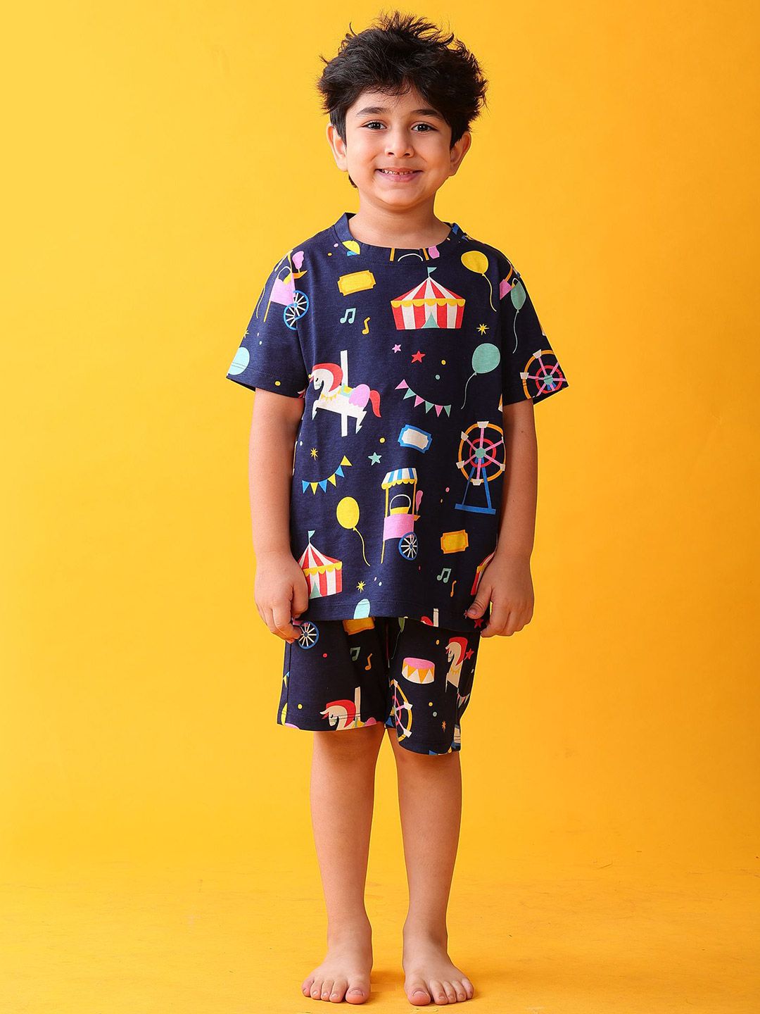 Anthrilo Boys Printed Night suit