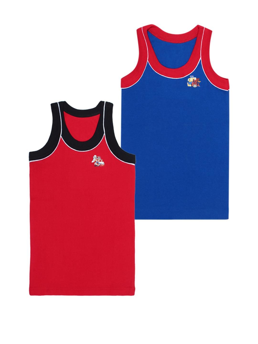 Kritiu Boys Pack Of 2 Undershirt Vests-image-0