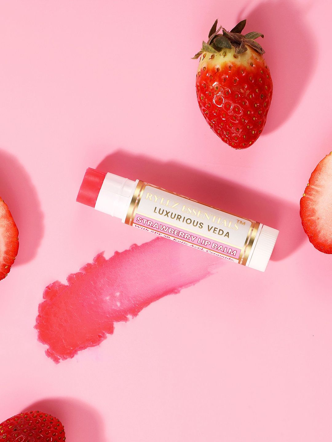 RYLLZ ESSENTIALS Strawberry Lip Balm With SPF 50 PA+++ - 5 g - 5 g-image-39