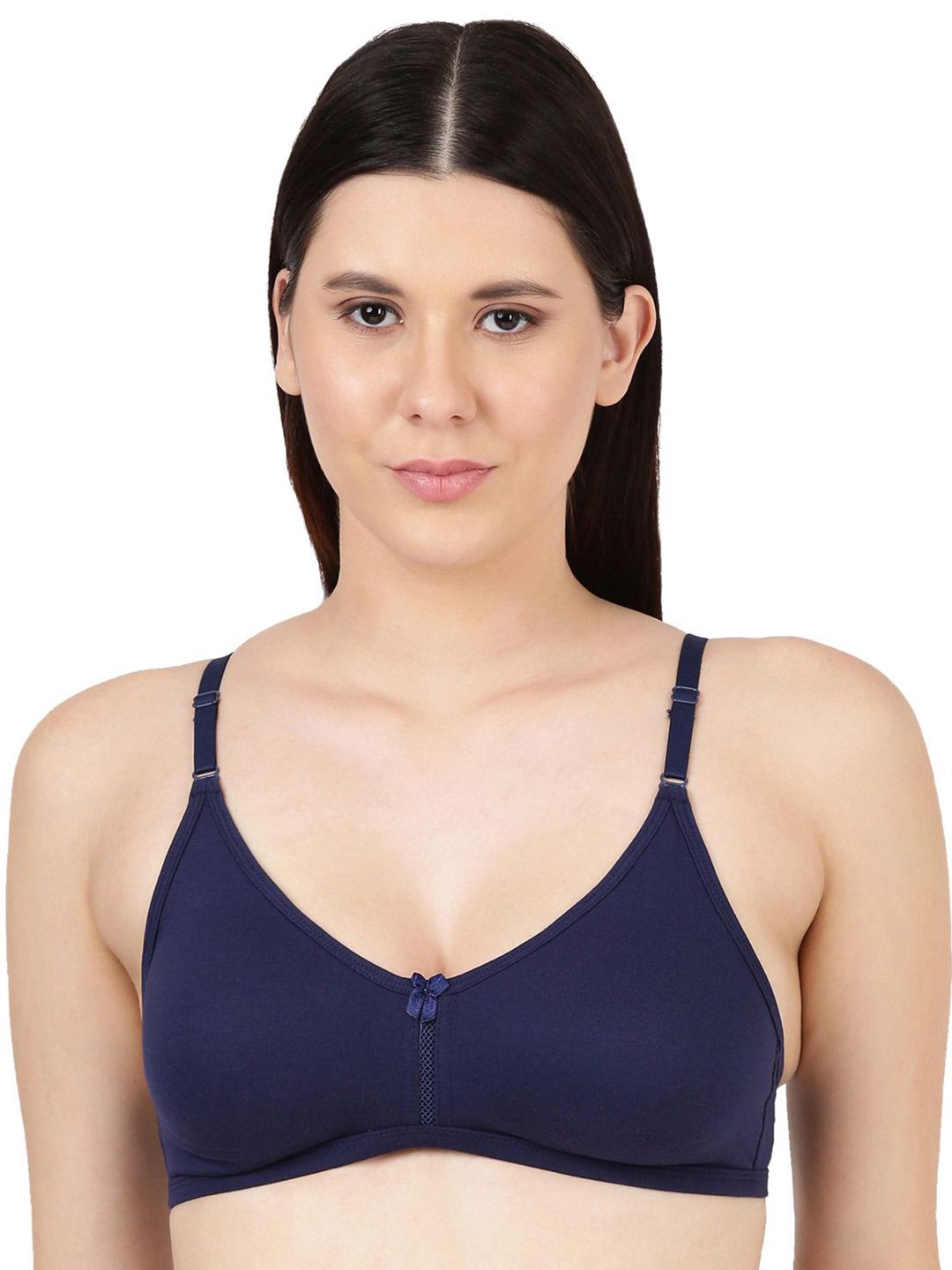 BLOSSOM Women Moisture Wicking Medium Coverage Non Padded Seamless Cotton Bra