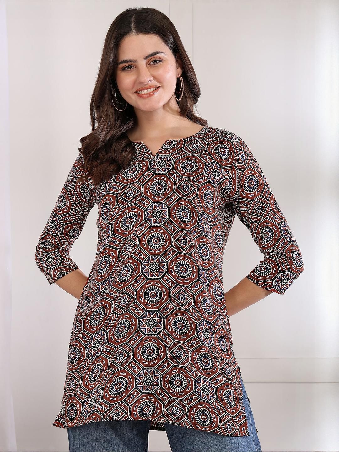 moda rapido Women Printed Regular Straight Kurti Pack Of-1-picture-33