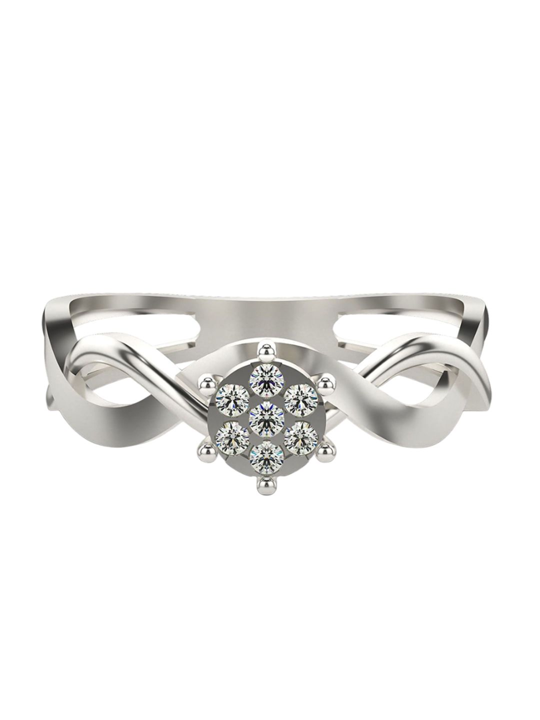 VALANOVA Women White Ring Diamond-image-3