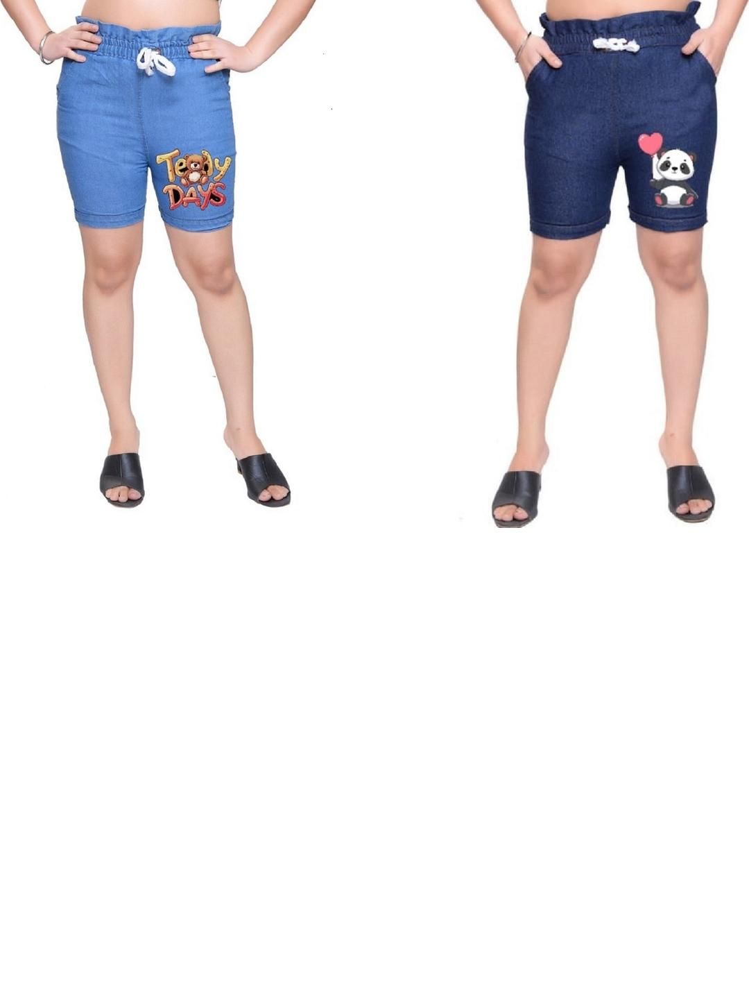 MIRAKSH Girls Blue Shorts-picture-39