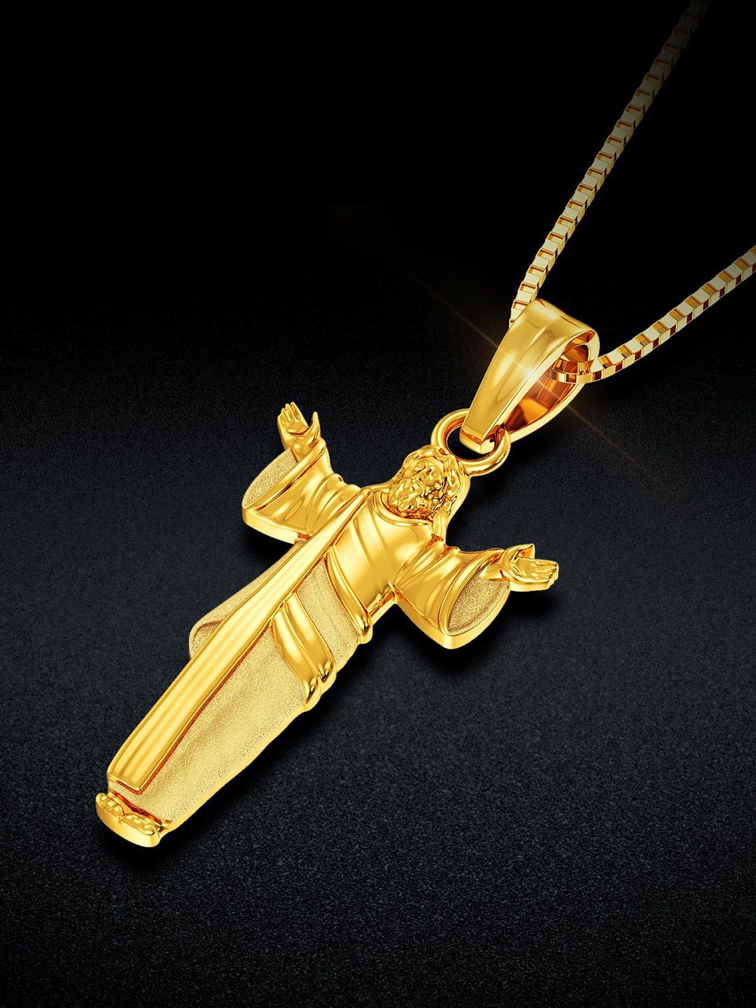 Joyalukkas Women 22 Kt Yellow Gold Holy Aura Gold Pendent 2.54gm-picture-13