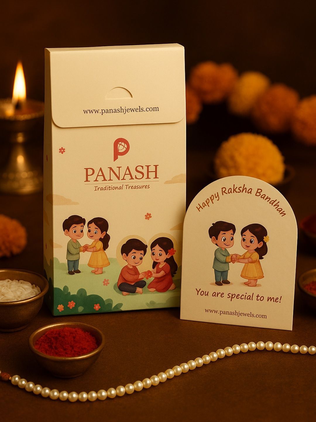 PANASH Kids Superman Wraparound Rakhi With Roli Chawal-picture-24