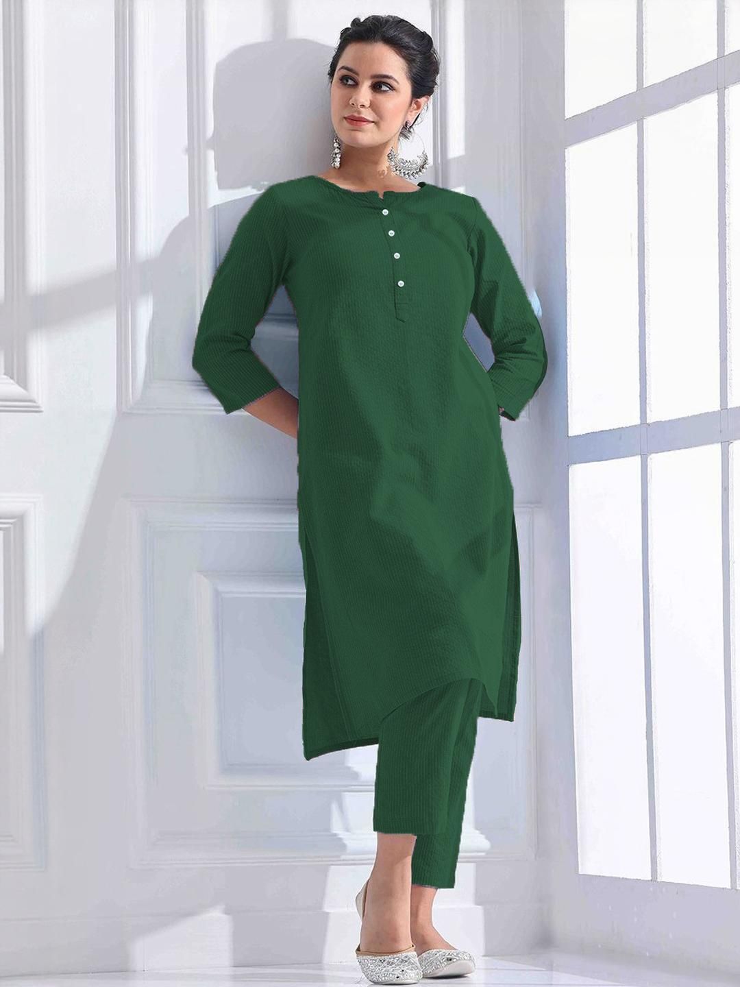 KARN KAWACH Women Green Kurta Sets