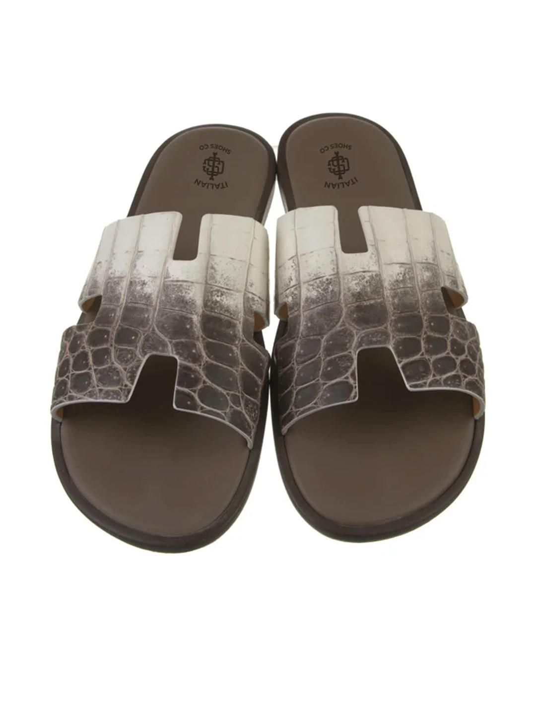 ITALIAN SHOES CO Brown Flip Flops-image-13