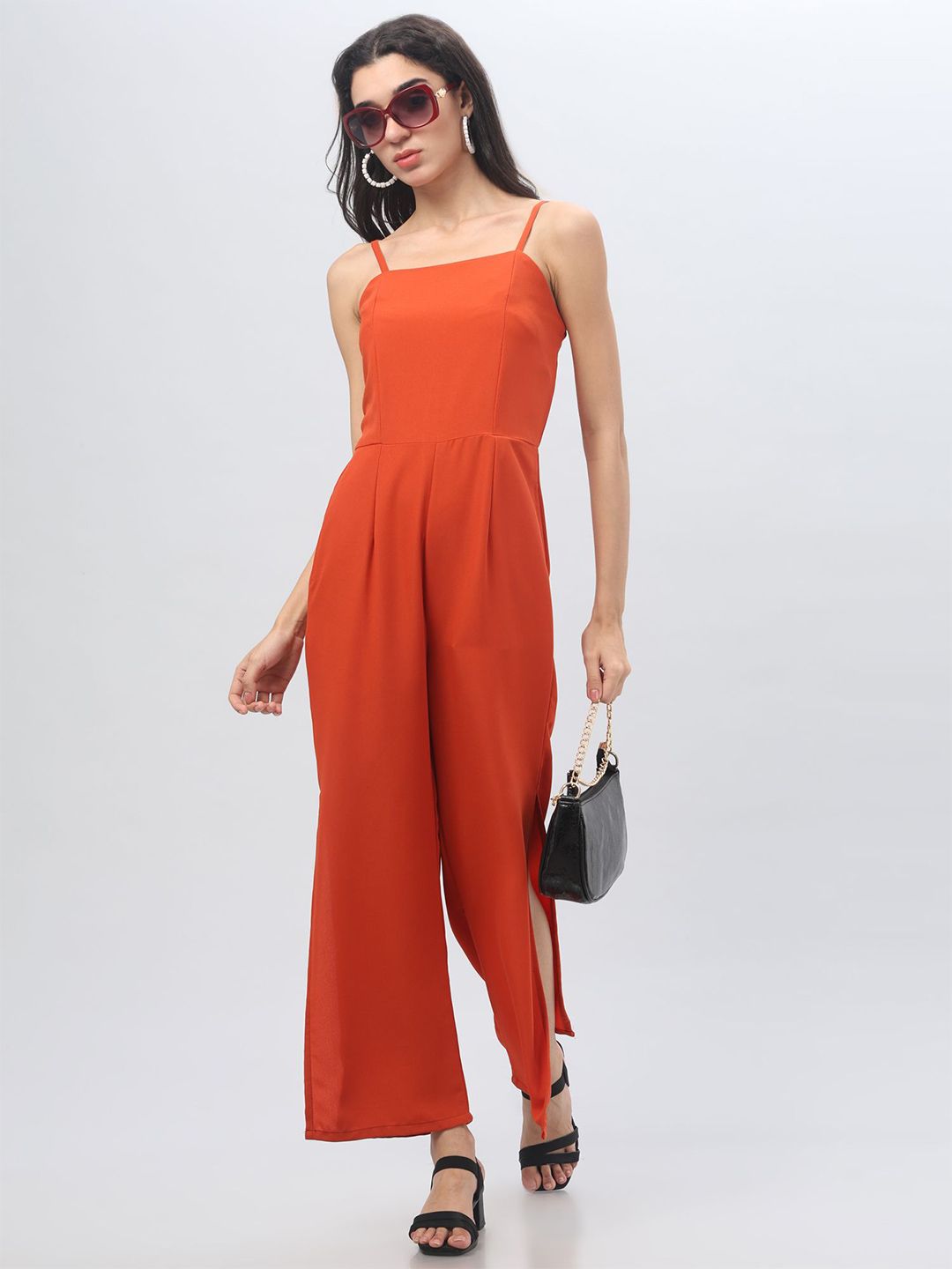 clobug Women Shoulder Straps Basic Jumpsuit