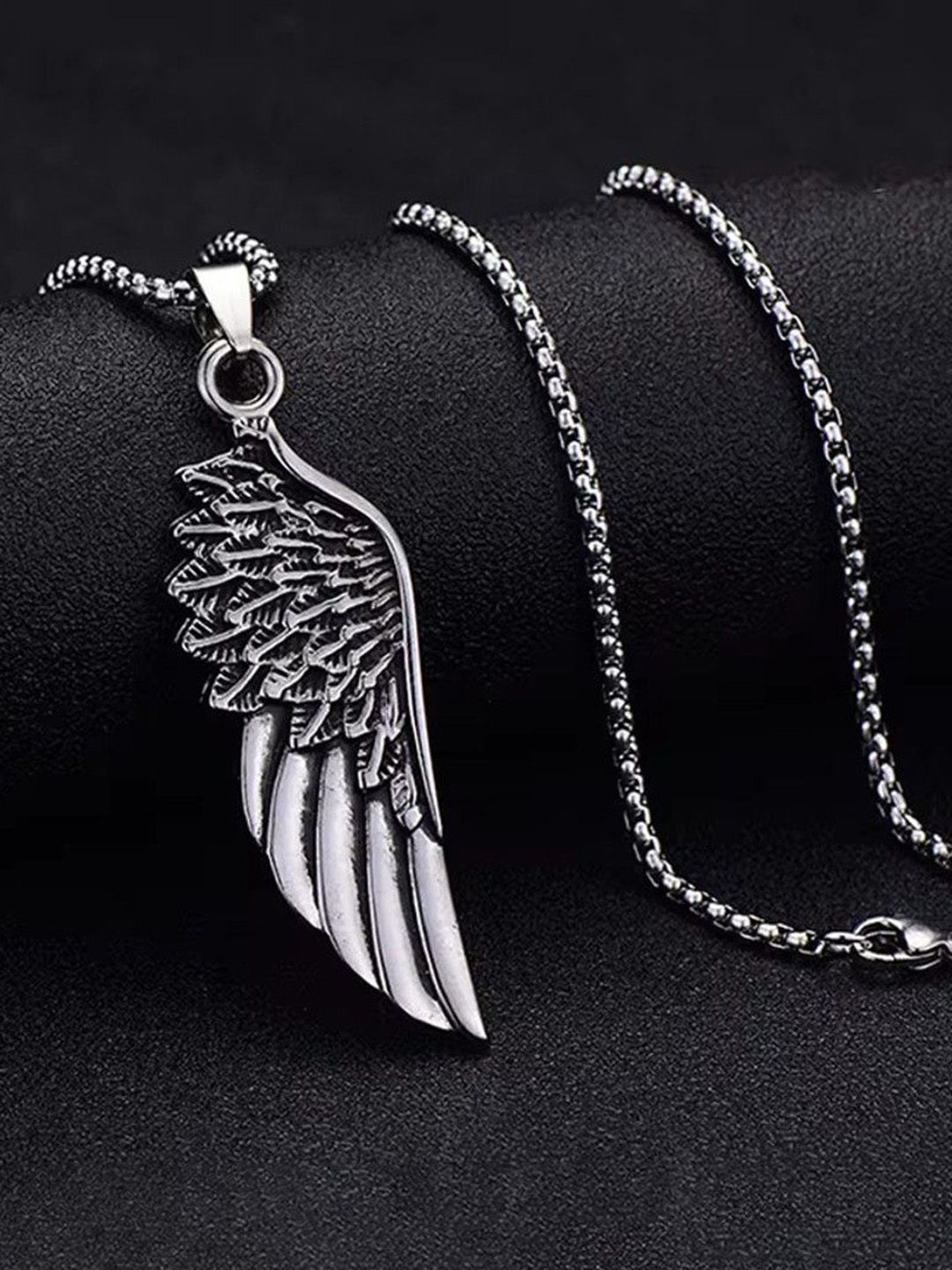 kazare Men Feather Pendant With Chain-picture-29