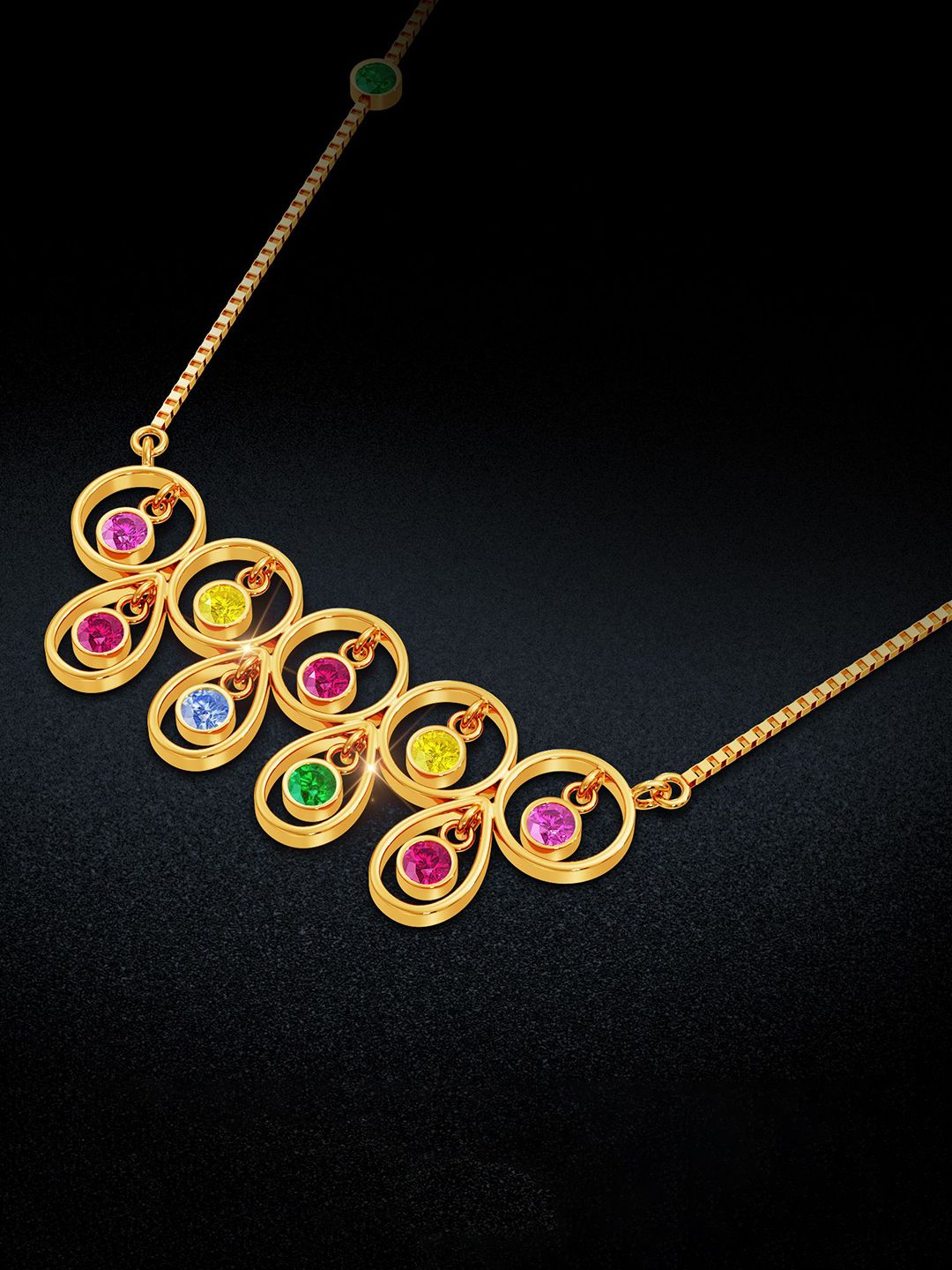 Joyalukkas Women 22 Kt Dewdrop Elegance Gold Necklace-picture-30