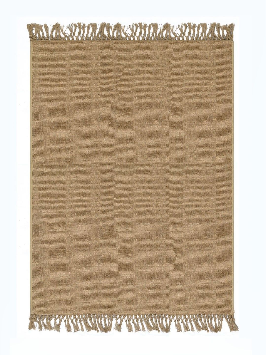 Saral Home Beige Textured Anti-Skid Carpet