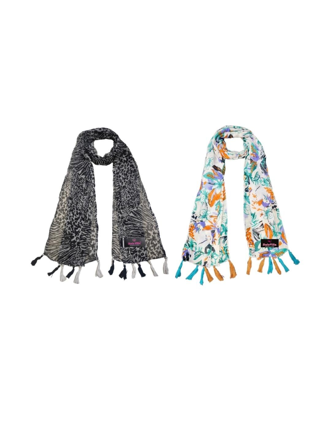 StoleVilla Floral Chiffon Stoles-picture-30