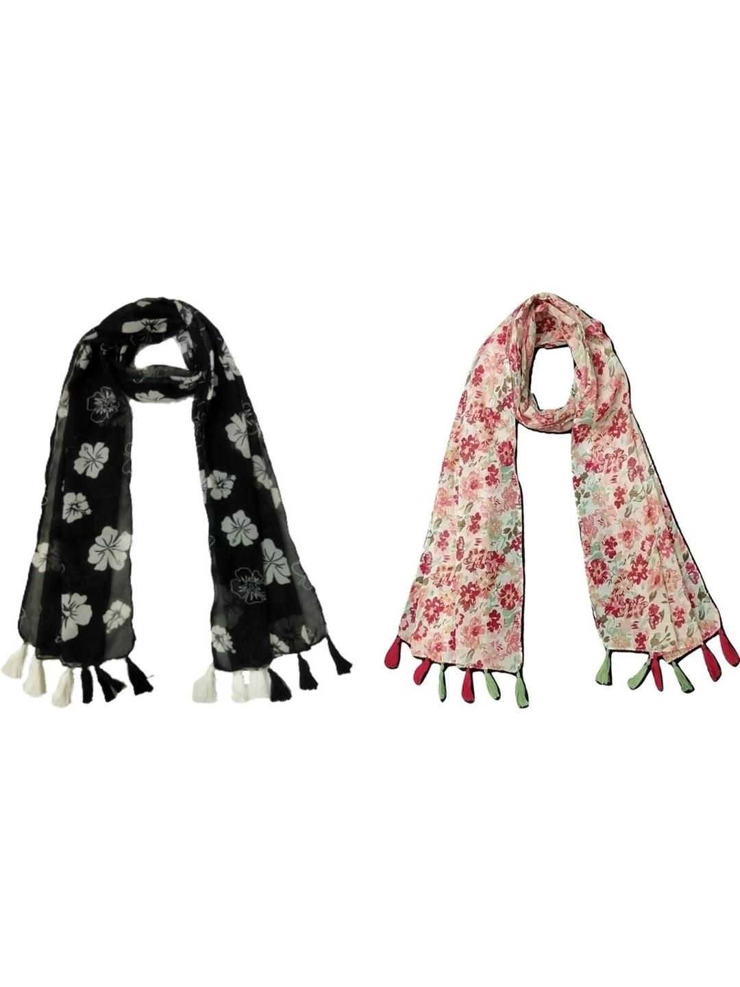 StoleVilla Floral Chiffon Stoles-picture-37