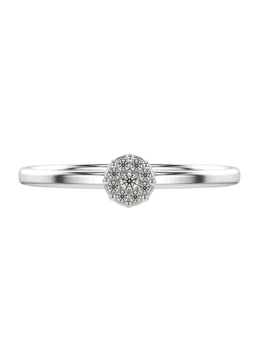VALANOVA Women Sterling Silver Plated with Gold & 0.06 CT Lab Grown Diamond 1.11gm-picture-17