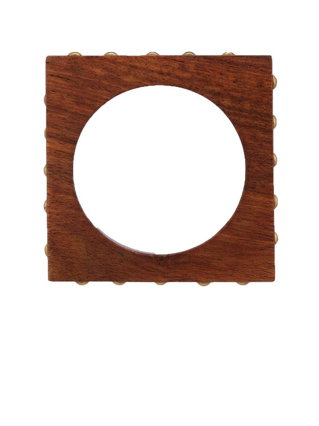 ATIBELLE Set of 2 Gold-Plated Wooden Bangles