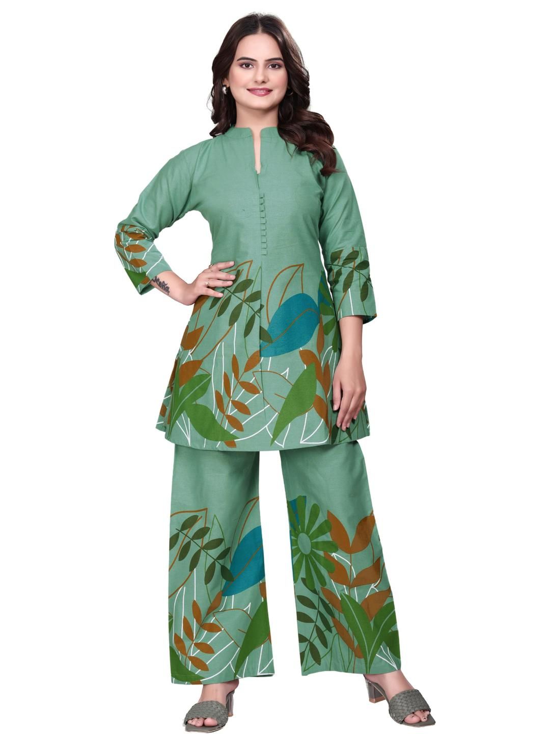 Garbista Women Green Kurta Sets