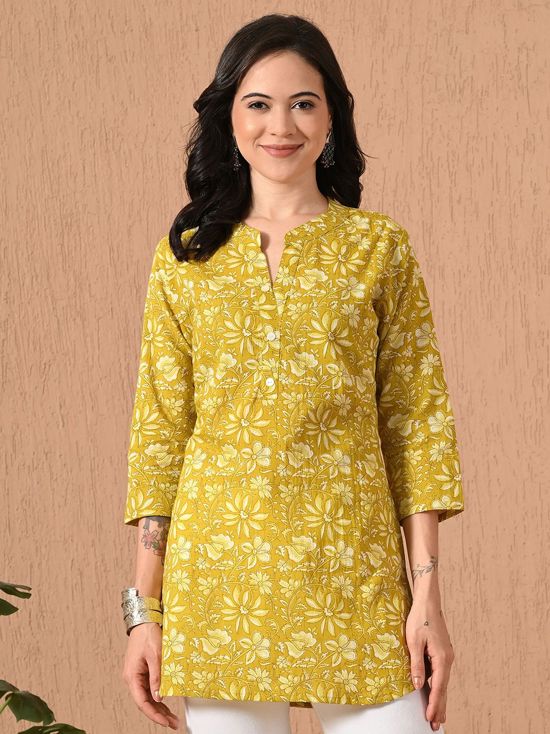 Anouk Rustic Floral Printed Pure Cotton Kurti-picture-42