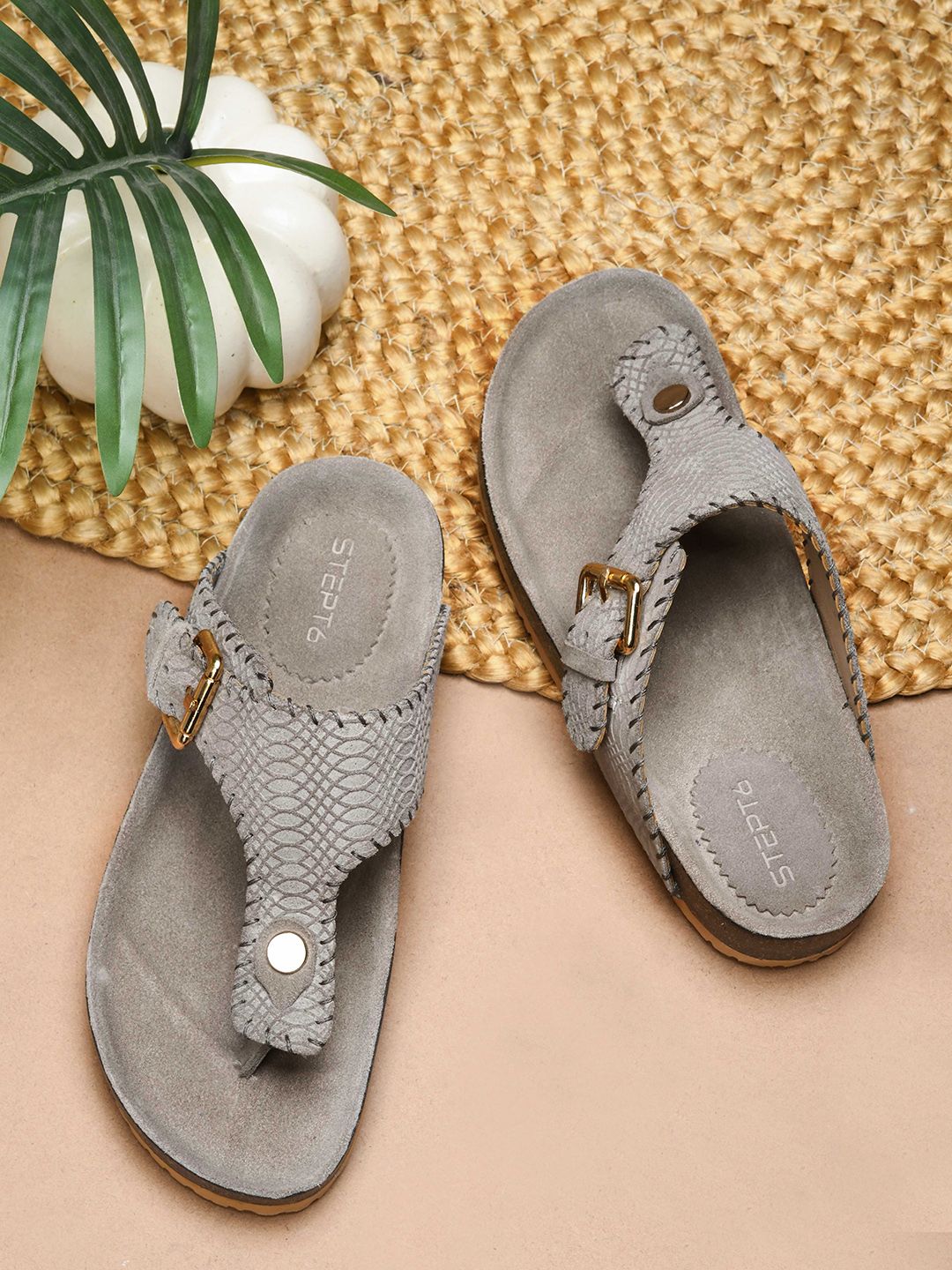 STEPT6 Women Open Toe T-Strap Flats-picture-32