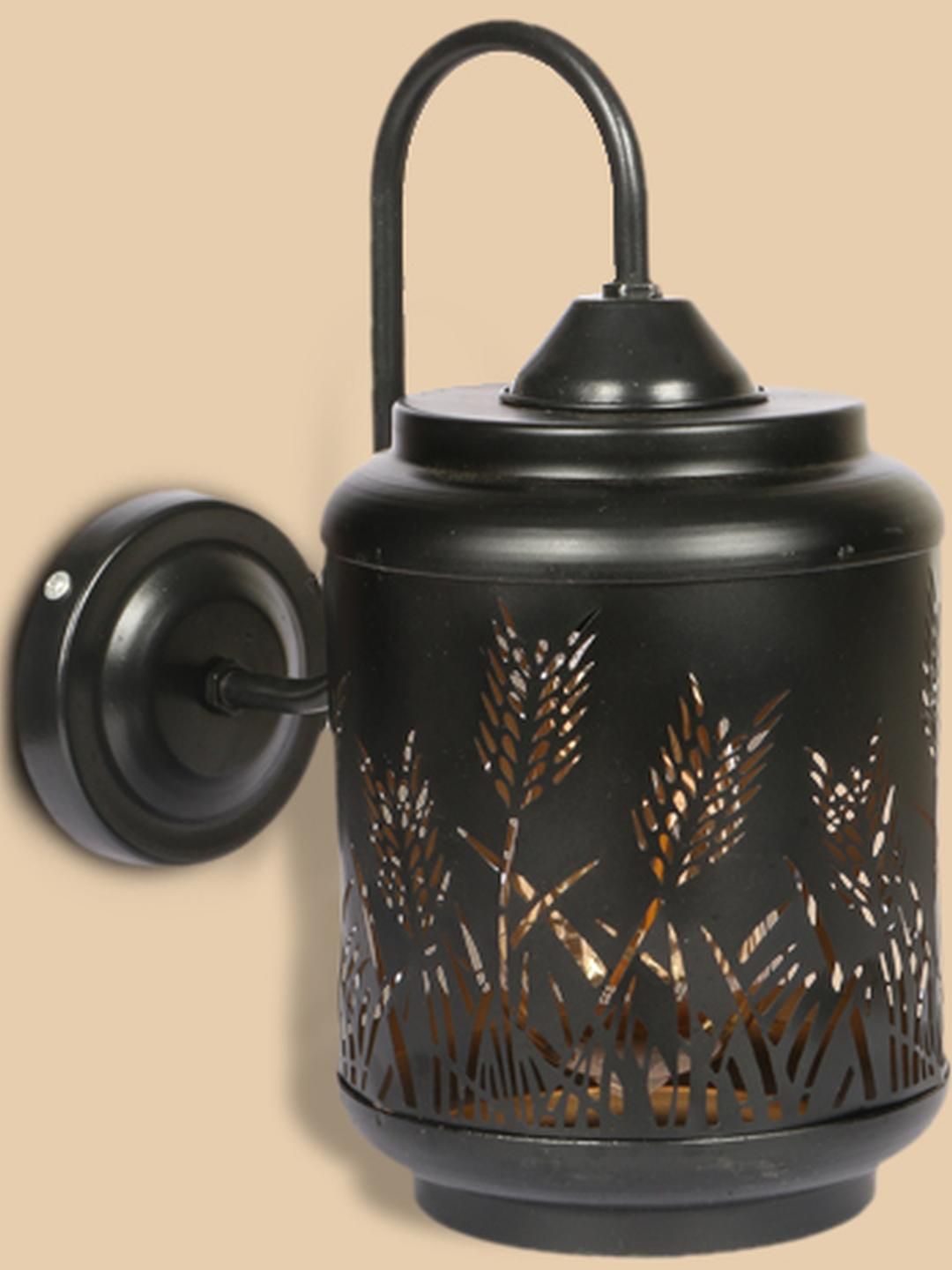 Deco Home Black Metal Traditional Cylinder Shaped Wall Lamp-picture-18