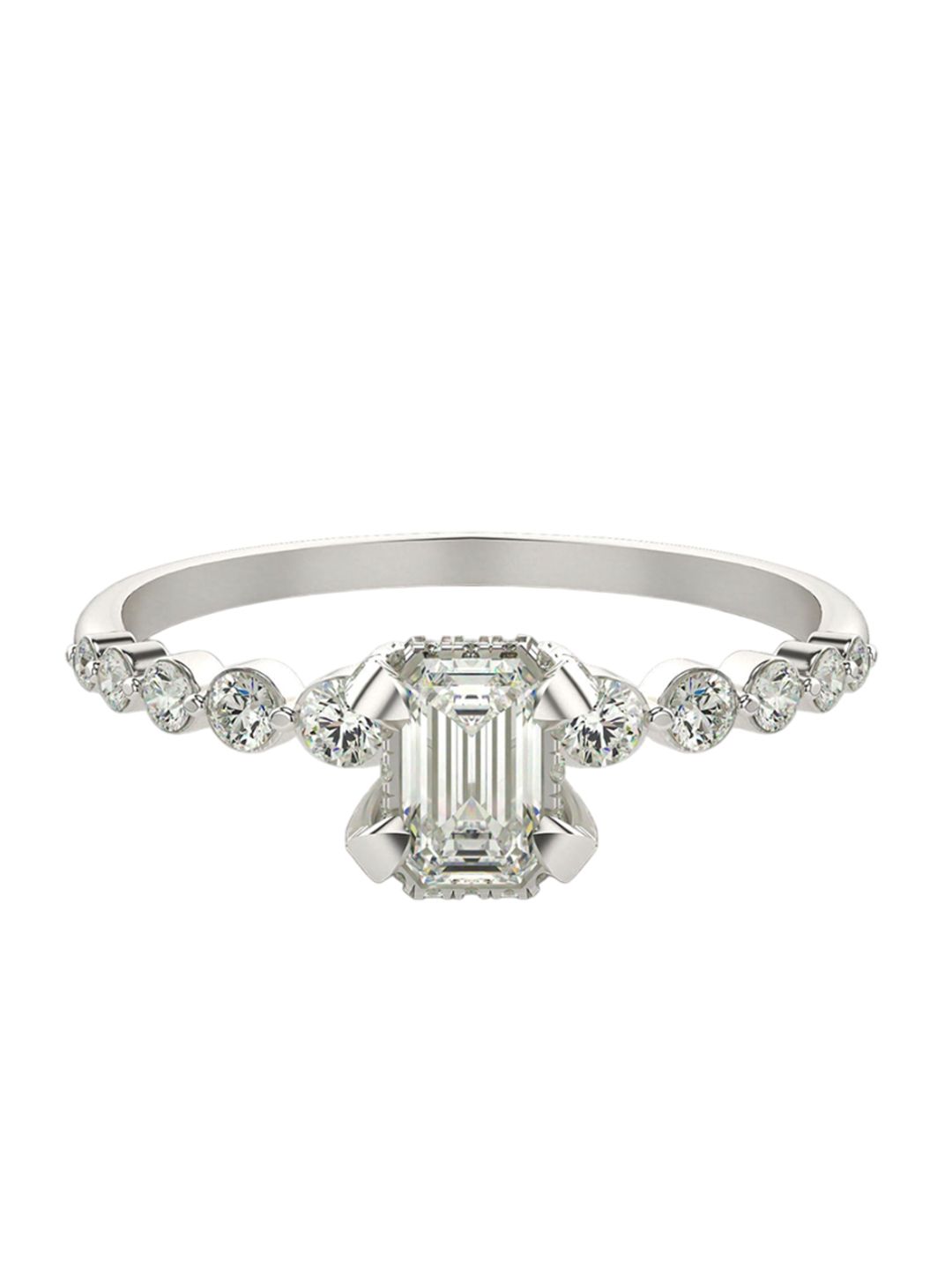 VALANOVA Women 18 Kt White Gold & Certified Lab Grown 0.84cts Diamond Ring 2.14 gm-picture-43