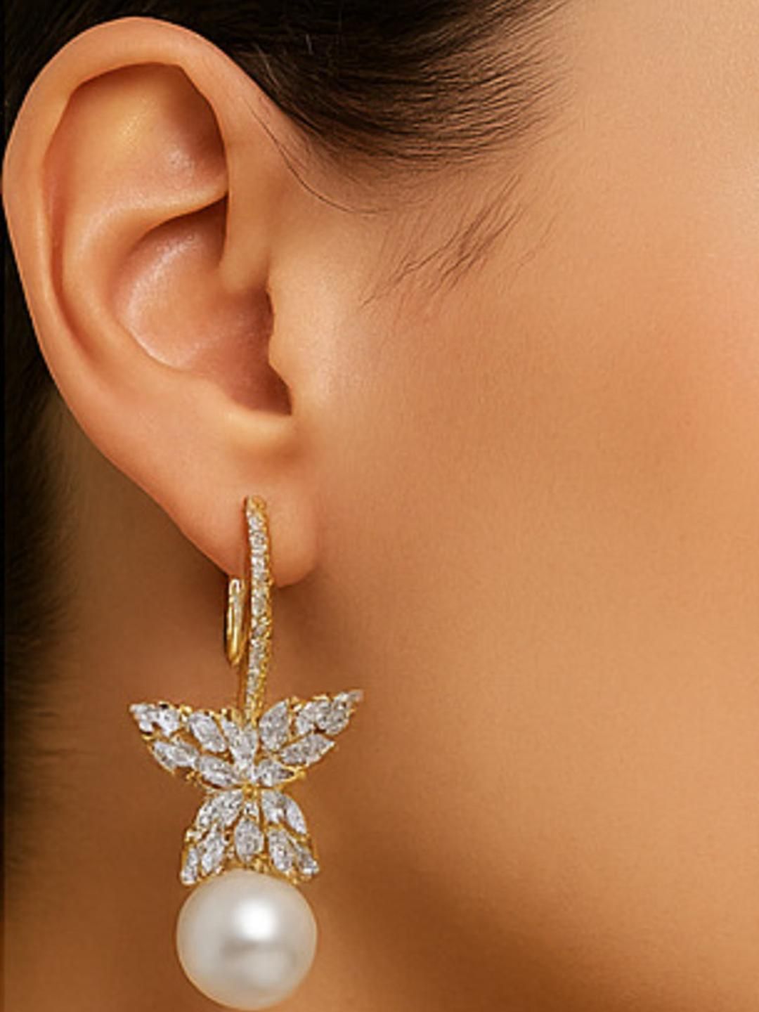 ishtaara Gold Plated Stainless Steel Korean Earrings For Women And Girls-picture-16