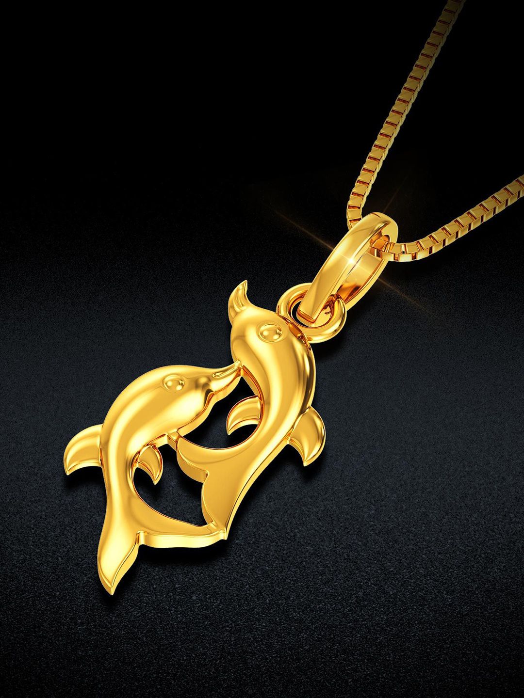 Joyalukkas Women 22 Kt Ocean Breeze Dolphin Pendant-picture-14