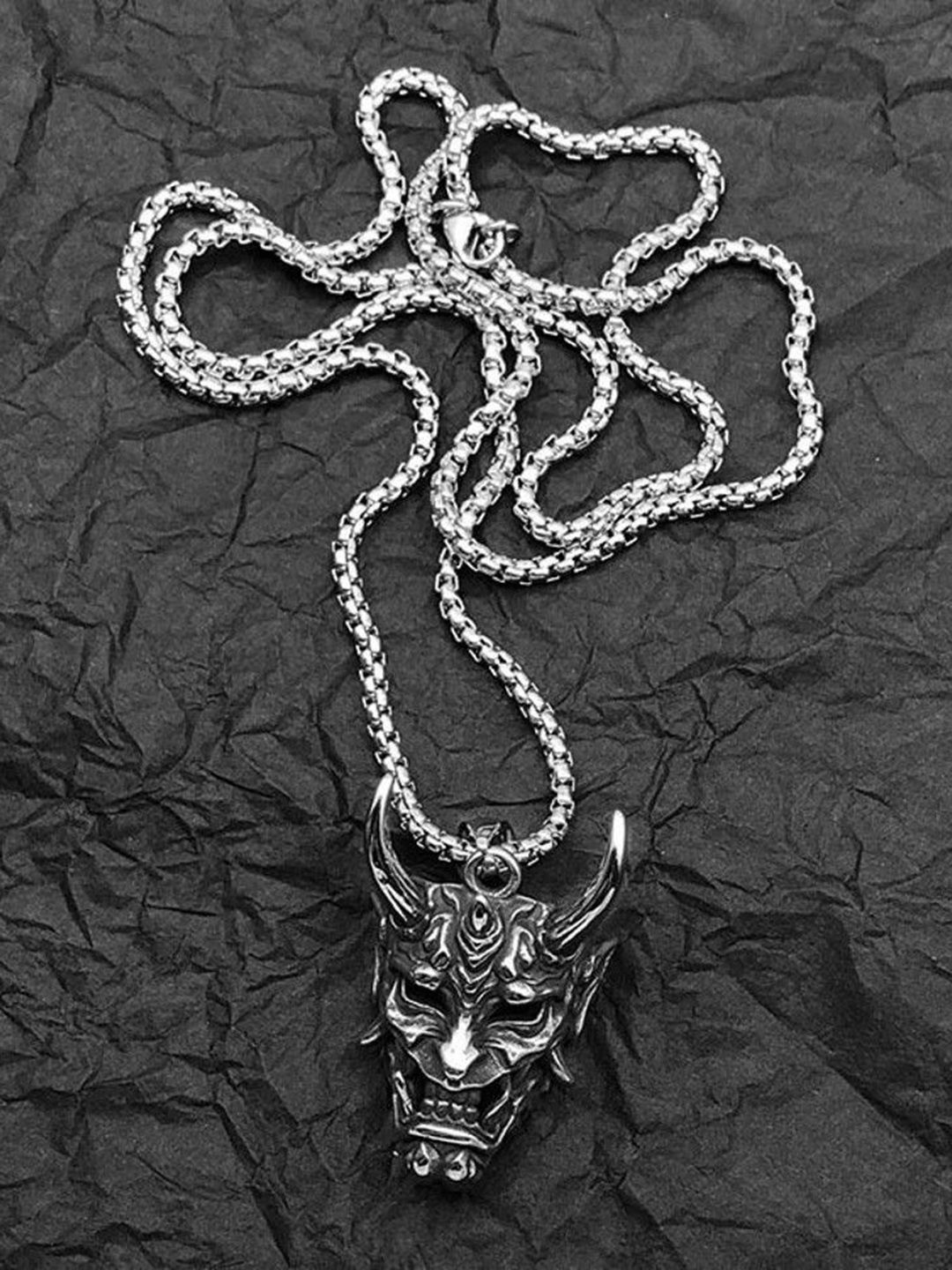 The Roadster Lifestyle Co. Men Rhodium-Plated Contemporary Pendant-picture-30