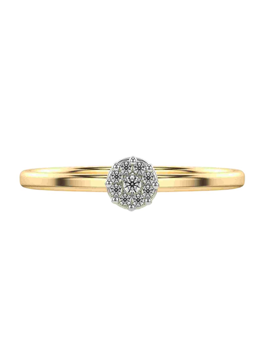 VALANOVA Women 18 Kt Gold Lab Grown Diamond 0.06 CT Diamond Ring 1.11 gm-image-39