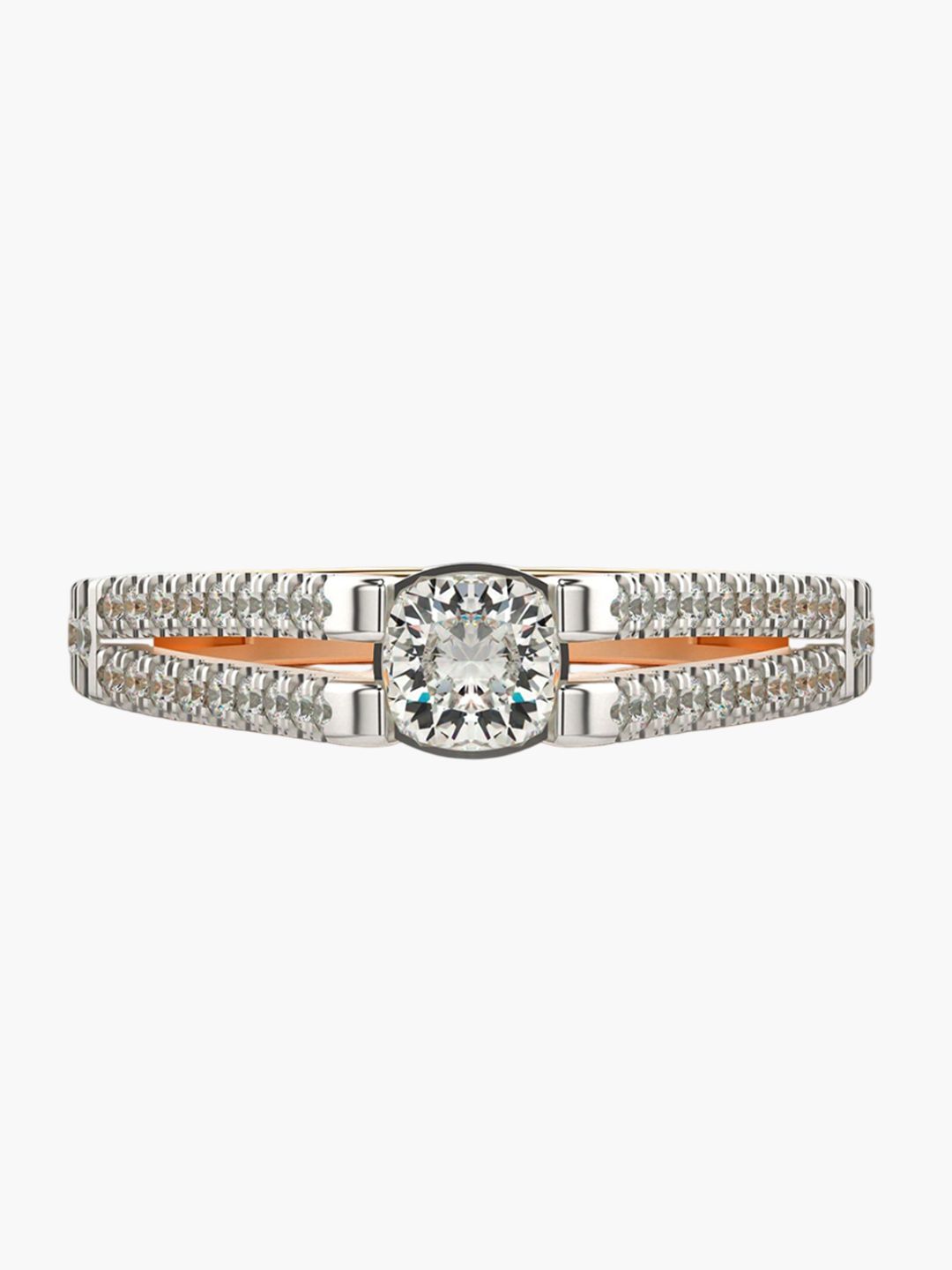 VALANOVA Women 18 Kt Rose Gold Lab Grown 0.68 CT Diamond Rings 1.29 gm-picture-25