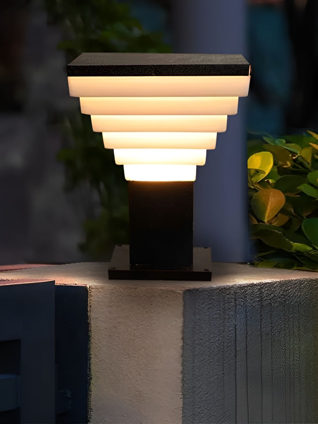 KINIS Black & White Frustrum Shaped Light Outdoor Lamp-picture-17