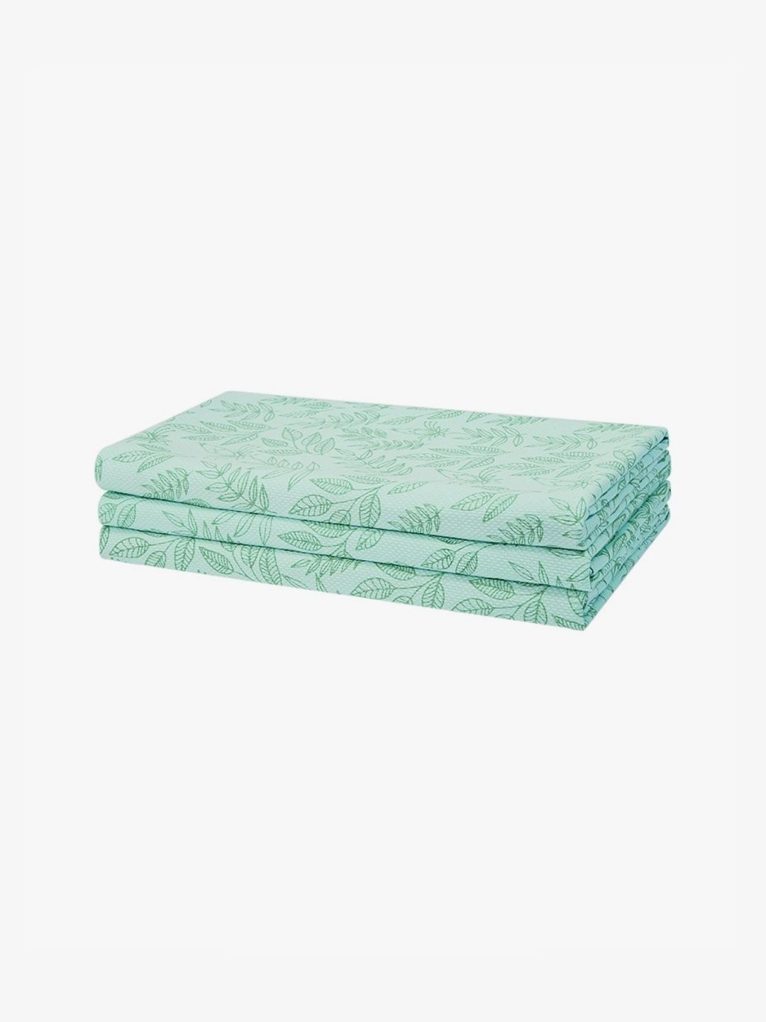 home expressions Green 3 Pieces Checked Pure Cotton 150 GSM Towel Set-image-6