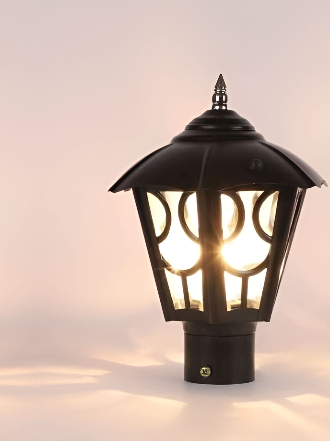 KINIS 2Pcs Black & White Modern Shaped Weatherproof & Rust-Resistant Outdoor Pole Lamp-picture-41