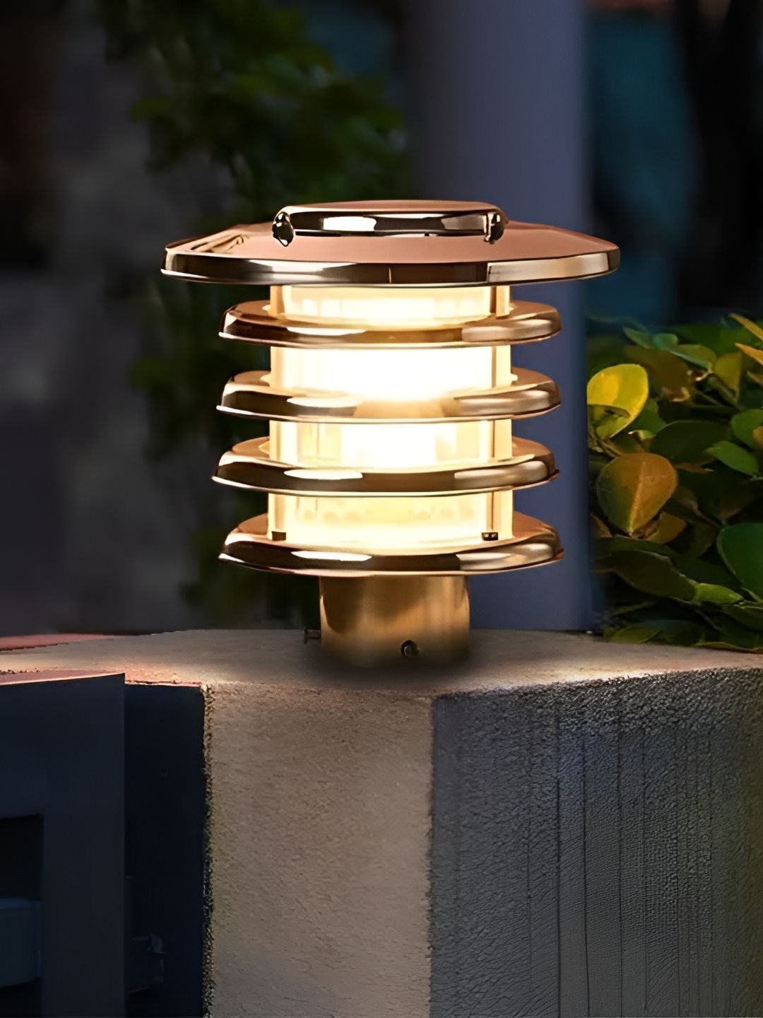 KINIS White Cylindrical Shaped Weatherproof & Rust Resistant Outdoor Pole Lamp-image-41
