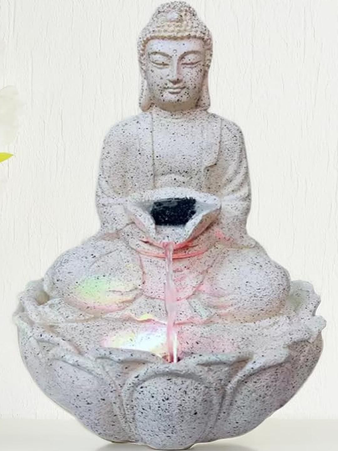 CraftEstate Buddha Statue Water Fountain With Flowing Water