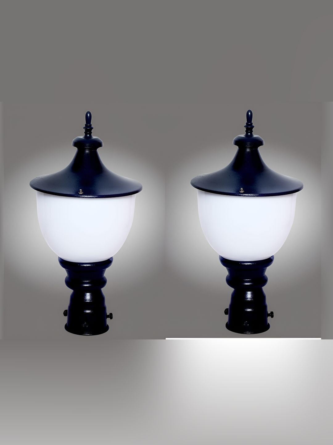 KINIS Black 2 Pieces Frustum Shaped Light Outdoor Lamp-picture-19