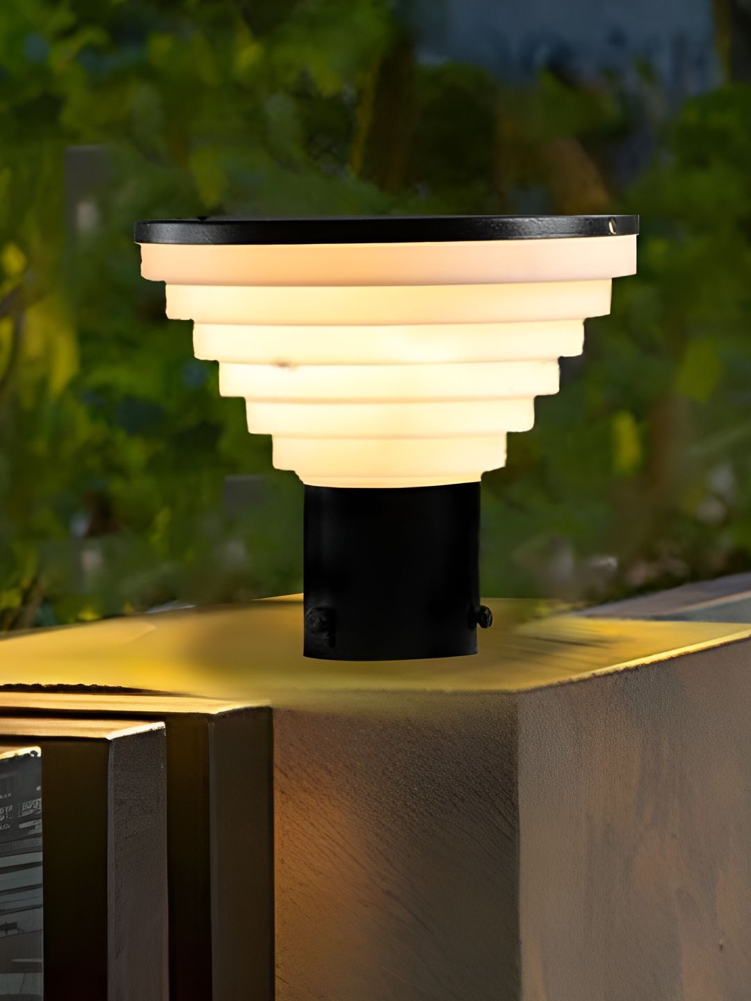 KINIS Black & Grey Modern Shape Gate & Garden Light Outdoor Lamp-picture-44