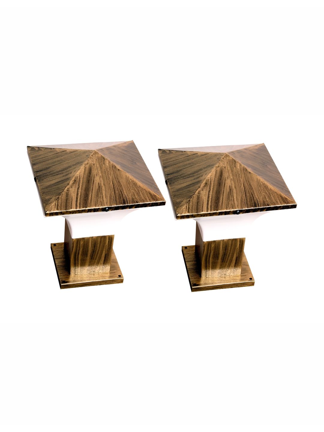 KINIS Gold-Toned & White 2 Pieces Frustrum Shapes Light Outdoor Lamps-image-37
