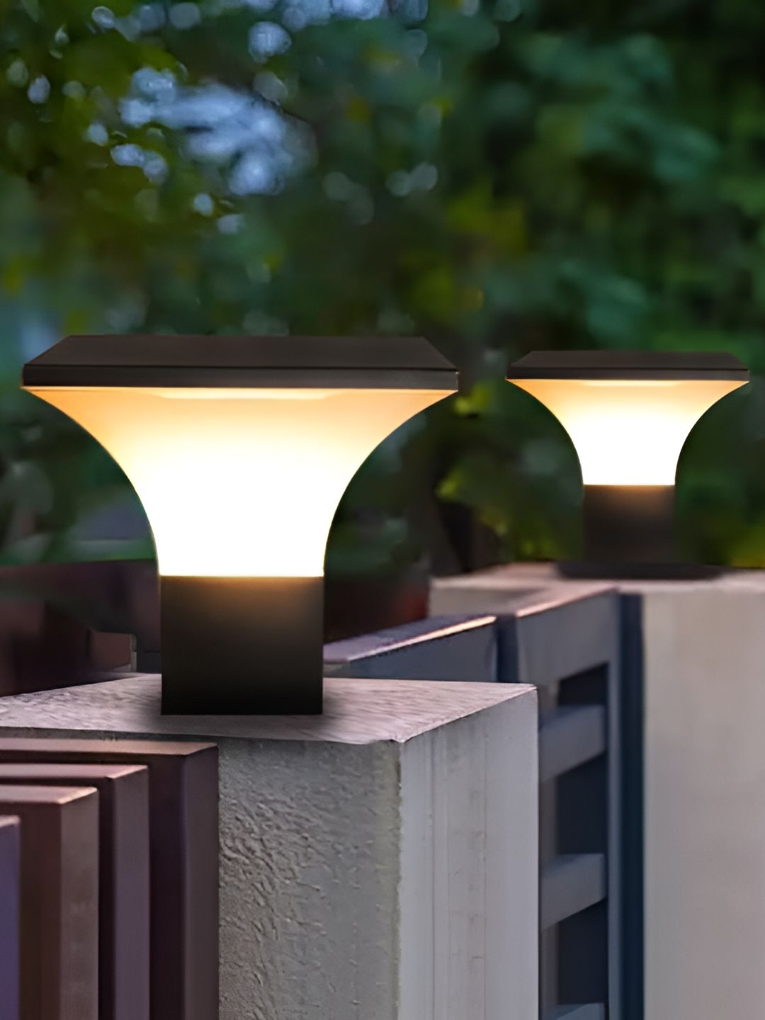KINIS Grey 2 Pieces Spherical Rust-Resistant Outdoor Lamps-image-20