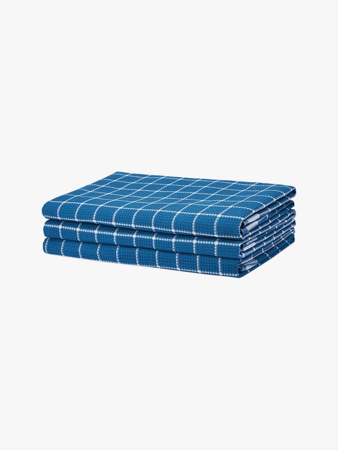 home expressions Blue & White 3 Pieces Printed Cotton 150 GSM Towel Sets-picture-14