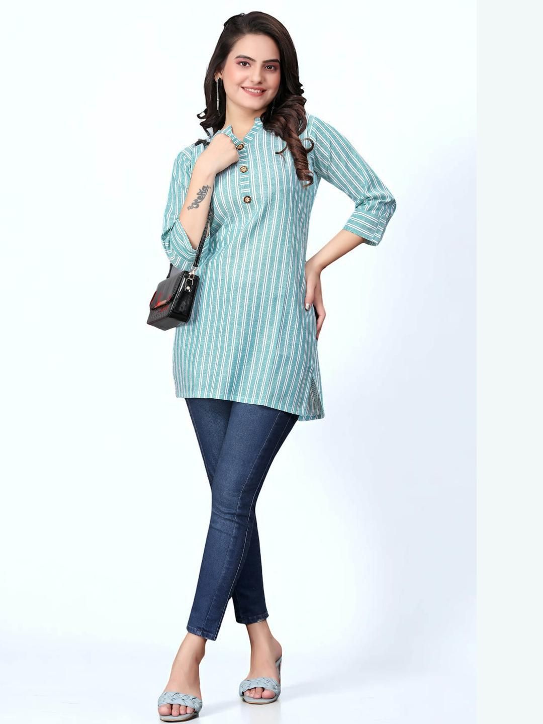Fabtown Women Striped Kurti-picture-38