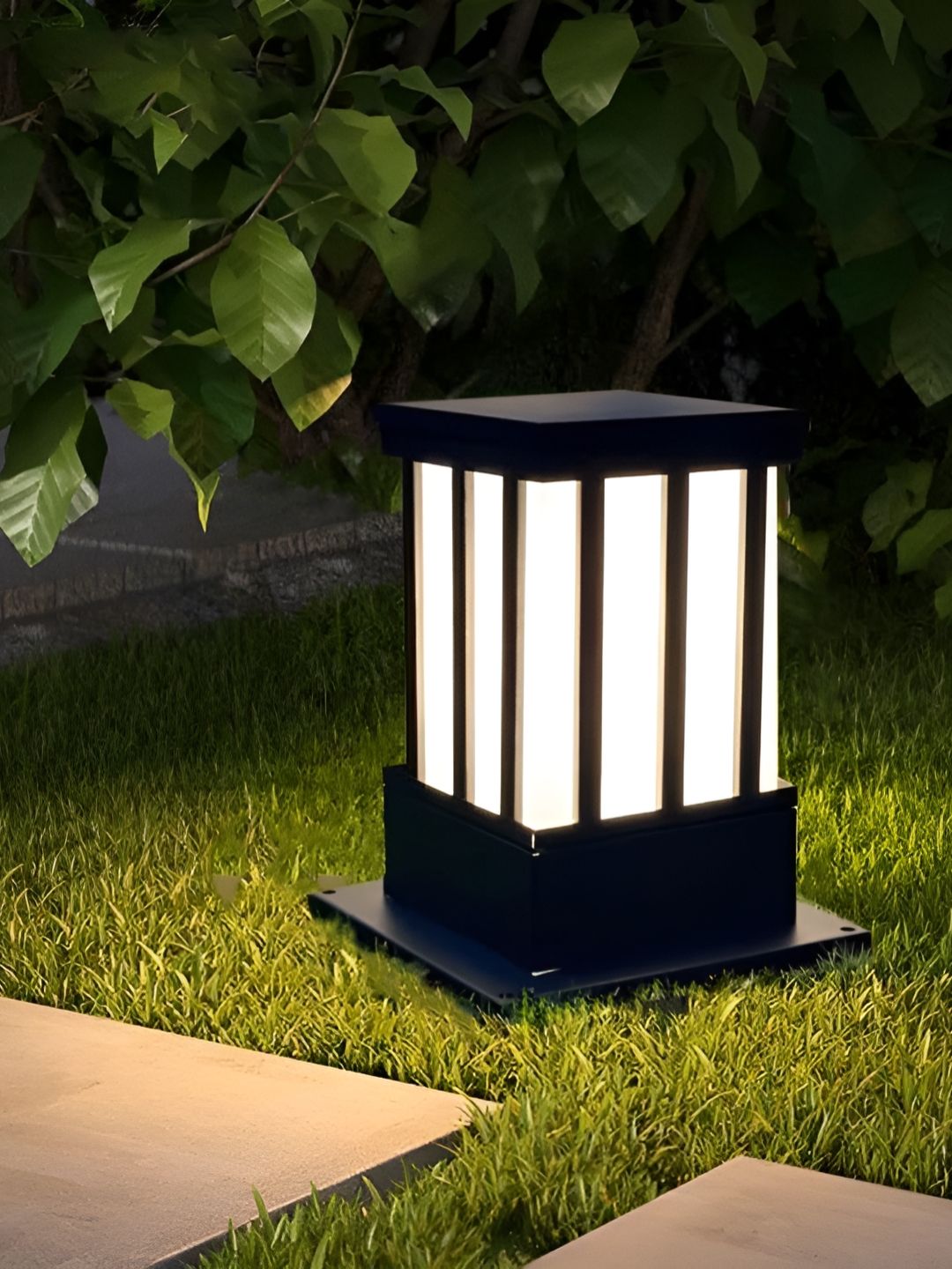 KINIS Grey Modern Shape Gate & Garden Light Outdoor Lamp For Home & Office Entrance-picture-1