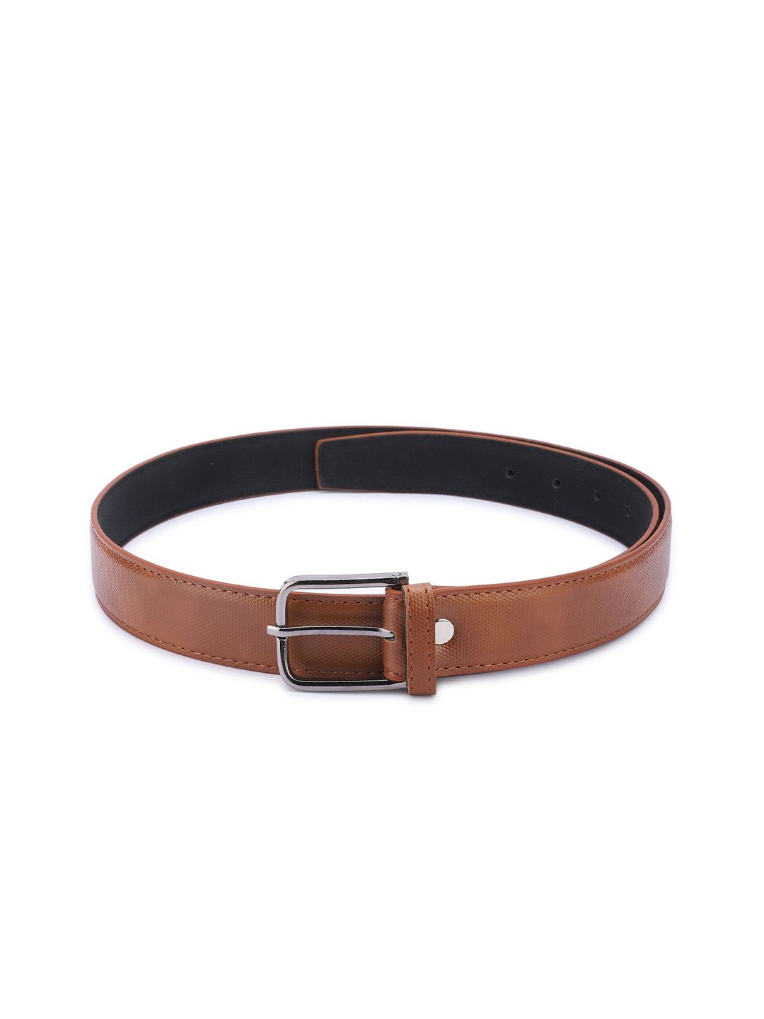 The Roadster Lifestyle Co Men Textured Formal Belt-image-43